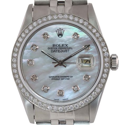 36mm rolex datejust ladies|Rolex 36mm Datejust diamond bezel.